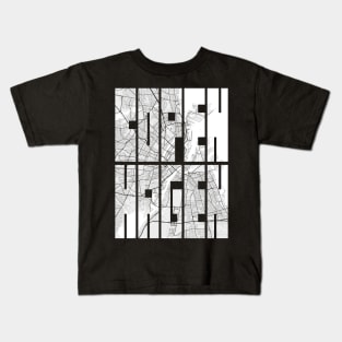 Copenhagen, Denmark City Map Typography - Light Kids T-Shirt